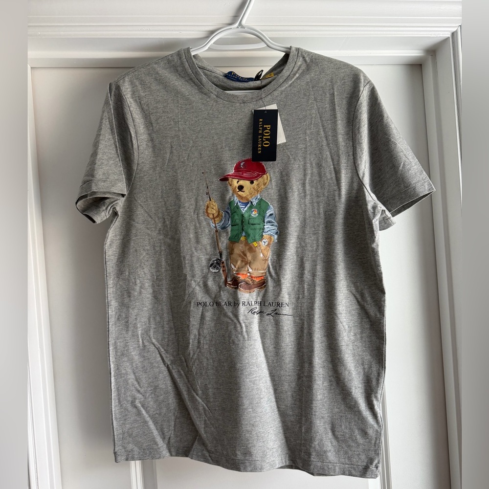 Ralph Lauren Men’s Gray Bear Tee